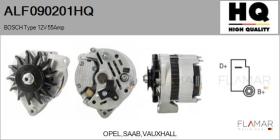 HQ ALF090201HQ - ALT NUEVO BOSCH Type 12V 55Amp