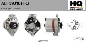 HQ ALF390101HQ - ALT NUEVO BOSCH Type 12V 55Amp