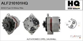 HQ ALF210101HQ - ALT NUEVO BOSCH Type 12V 65Amp PV1