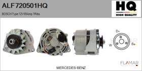 HQ ALF720501HQ - ALT NUEVO BOSCH Type 12V 65Amp PV1