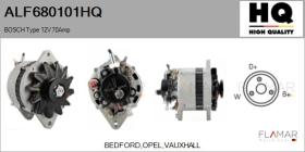 HQ ALF680101HQ - ALT NUEVO BOSCH Type 12V 70Amp