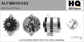 HQ ALF980101HQ - ALT NUEVO BOSCH Type 12V 70Amp