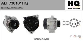 HQ ALF730101HQ - ALT NUEVO BOSCH Type 12V 70Amp PR5