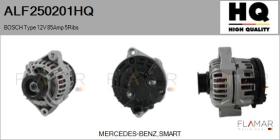 HQ ALF250201HQ - ALT NUEVO BOSCH Type 12V 85Amp PR5