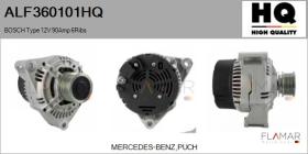 HQ ALF360101HQ - ALT NUEVO BOSCH Type 12V 90Amp PFR6