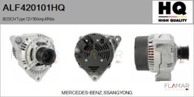 HQ ALF420101HQ - ALT NUEVO BOSCH Type 12V 90Amp PR6