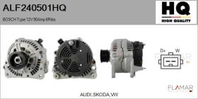 HQ ALF240501HQ - ALT NUEVO BOSCH Type 12V 90Amp PR6