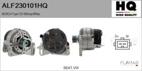 HQ ALF230101HQ - ALT NUEVO BOSCH Type 12V 90Amp PR6