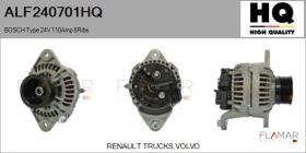 HQ ALF240701HQ - ALT NUEVO BOSCH Type 24V 110Amp PR8