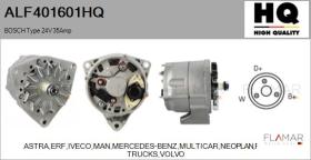 HQ ALF401601HQ - ALT NUEVO BOSCH Type 24V 35Amp