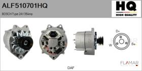 HQ ALF510701HQ - ALT NUEVO BOSCH Type 24V 35Amp