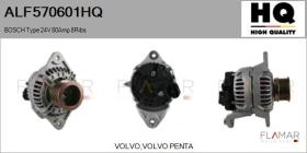 HQ ALF570601HQ - ALT NUEVO BOSCH Type 24V 80Amp PR8