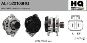 HQ ALF520106HQ - ALT NUEVO DELCOREMY Type 12V 100Amp PFR6