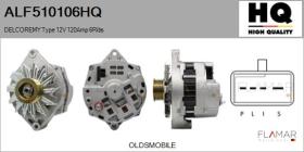 HQ ALF510106HQ - ALT NUEVO DELCOREMY Type 12V 120Amp PR6