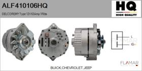 HQ ALF410106HQ - ALT NUEVO DELCOREMY Type 12V 63Amp PV1