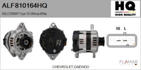 HQ ALF810164HQ - ALT NUEVO DELCOREMY Type 12V 85Amp PR6