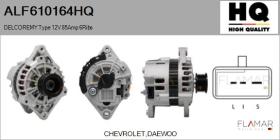 HQ ALF610164HQ - ALT NUEVO DELCOREMY Type 12V 85Amp PR6