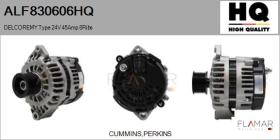 HQ ALF830606HQ - ALT NUEVO DELCOREMY Type 24V 45Amp PR8