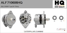 HQ ALF710606HQ - ALT NUEVO DELCOREMY Type 24V 70Amp