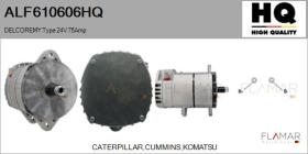 HQ ALF610606HQ - ALT NUEVO DELCOREMY Type 24V 75Amp