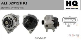 HQ ALF320121HQ - ALT NUEVO DELPHI Type 12V 105Amp PV6