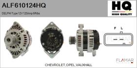HQ ALF610124HQ - ALT NUEVO DELPHI Type 12V 120Amp PFR6