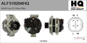 HQ ALF510204HQ - ALT NUEVO DENSO Type 12V 100Amp 7Ribs