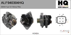 HQ ALF940304HQ - ALT NUEVO DENSO Type 12V 100Amp PR7