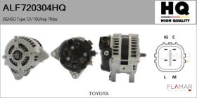 HQ ALF720304HQ - ALT NUEVO DENSO Type 12V 100Amp PR7