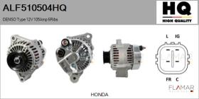 HQ ALF510504HQ - ALT NUEVO DENSO Type 12V 105Amp PR6