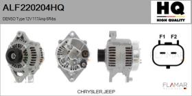 HQ ALF220204HQ - ALT NUEVO DENSO Type 12V 117Amp 6Ribs