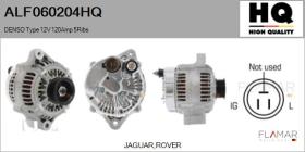 HQ ALF060204HQ - ALT NUEVO DENSO Type 12V 120Amp PR5