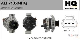 HQ ALF710504HQ - ALT NUEVO DENSO Type 12V 140Amp PR8