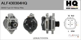 HQ ALF430304HQ - ALT NUEVO DENSO Type 12V 150Amp PFR7