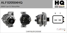 HQ ALF020504HQ - ALT NUEVO DENSO Type 12V 160Amp PR6
