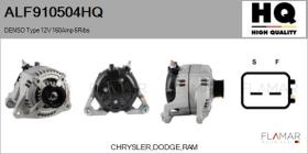 HQ ALF910504HQ - ALT NUEVO DENSO Type 12V 160Amp PR6