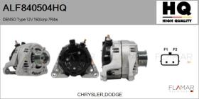 HQ ALF840504HQ - ALT NUEVO DENSO Type 12V 160Amp PR7