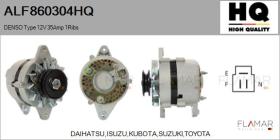 HQ ALF860304HQ - ALT NUEVO DENSO Type 12V 30Amp PV1
