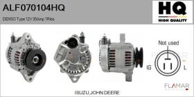 HQ ALF070104HQ - ALT NUEVO DENSO Type 12V 35Amp 1Ribs