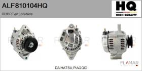 HQ ALF810104HQ - ALT NUEVO DENSO Type 12V 45Amp