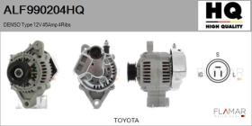 HQ ALF990204HQ - ALT NUEVO DENSO Type 12V 45Amp PR4