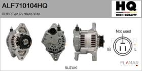 HQ ALF710104HQ - ALT NUEVO DENSO Type 12V 50Amp PR3