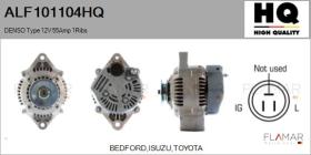 HQ ALF101104HQ - ALT NUEVO DENSO Type 12V 55Amp PR4