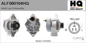 HQ ALF060104HQ - ALT NUEVO DENSO Type 12V 55Amp PV4