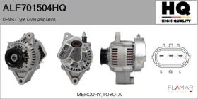 HQ ALF701504HQ - ALT NUEVO DENSO Type 12V 60Amp PR4