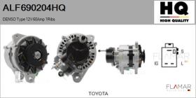 HQ ALF690204HQ - ALT NUEVO DENSO Type 12V 60Amp PV1