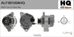 HQ ALF001204HQ - ALT NUEVO DENSO Type 12V 70Amp DP2