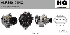 HQ ALF340104HQ - ALT NUEVO DENSO Type 12V 70Amp DP2