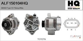 HQ ALF150104HQ - ALT NUEVO DENSO Type 12V 70Amp PR4