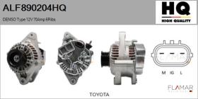 HQ ALF890204HQ - ALT NUEVO DENSO Type 12V 70Amp PR6
